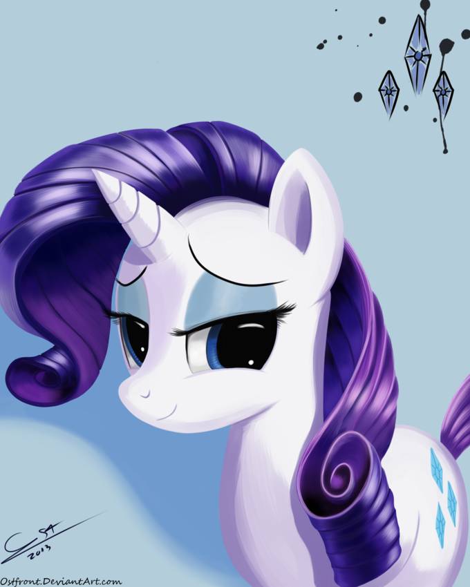 Image result for rarity fanart