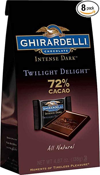 Image result for ghirardelli 72 dark chocolate squares"