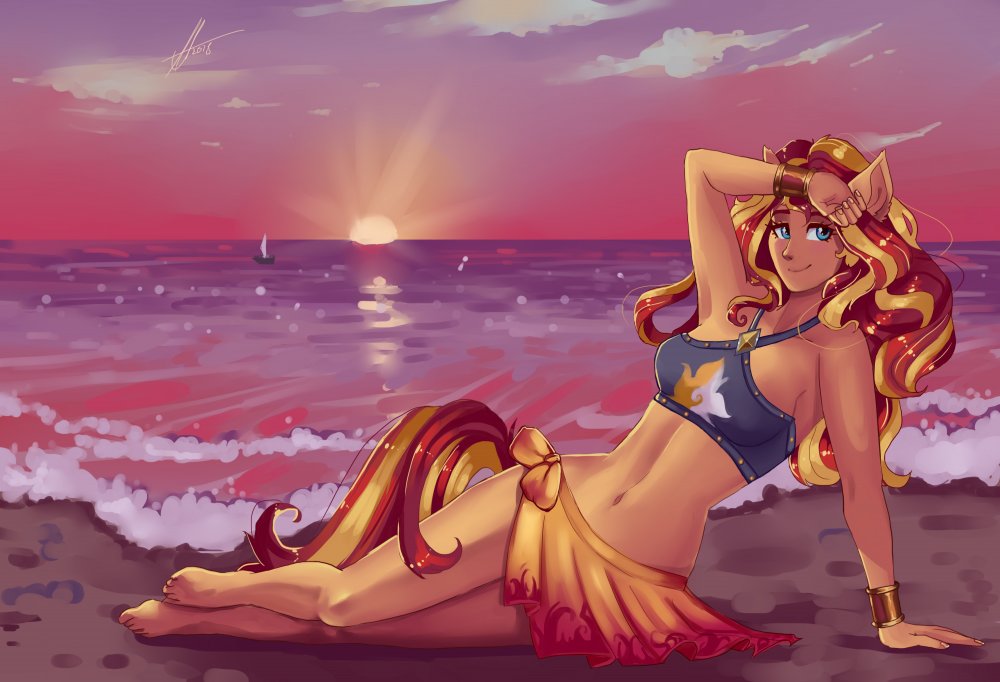 1820136__safe_artist-colon-xjenn9_sunset