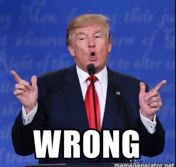 Image result for trump wrong