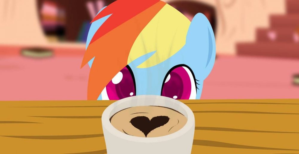 Coffee by lostzilla | Rainbow dash, My little pony, Art