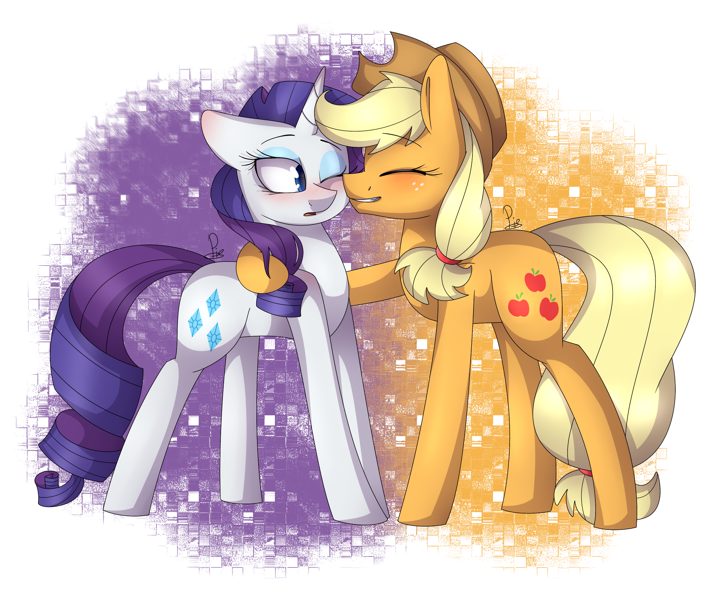 1418300__safe_artist-colon-soundwavepie_applejack_rarity_hug_lesbian_nuzzling_rarijack_shipping.png