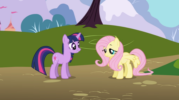 Image result for twilight and fluttershy meet