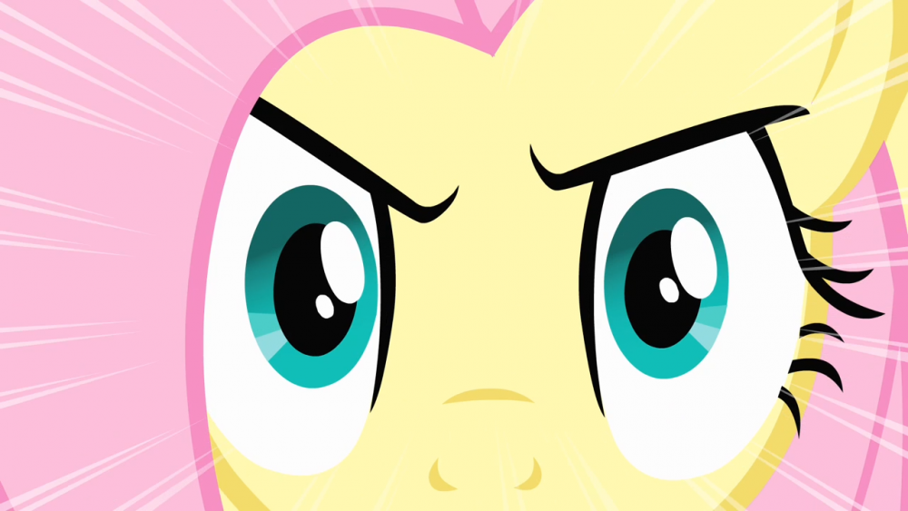 Image result for fluttershy the stare