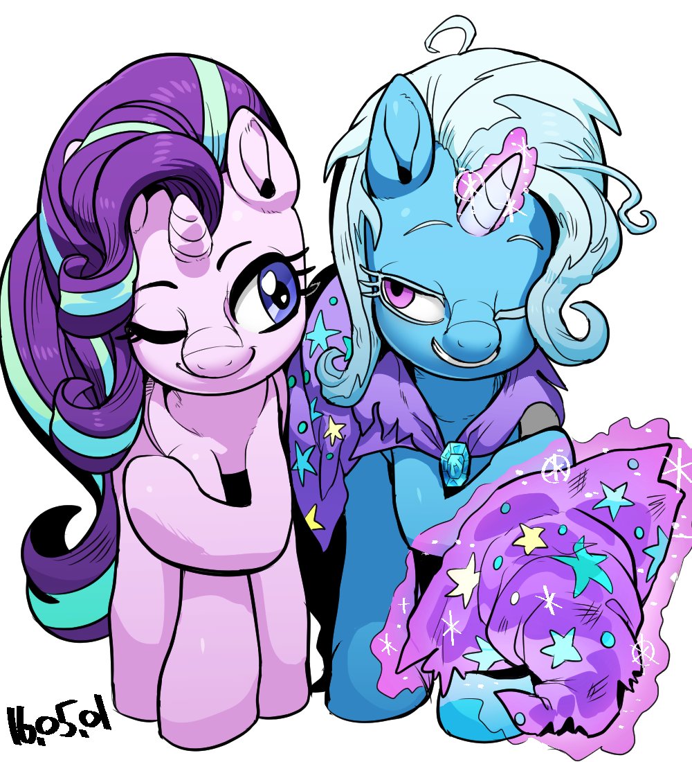 Image result for starlight glimmer and trixie fan art. 