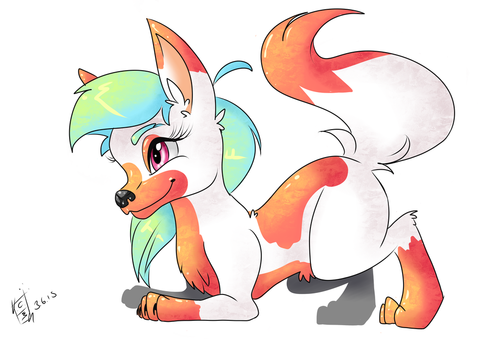 Adopted this cute fox! by Daneon
