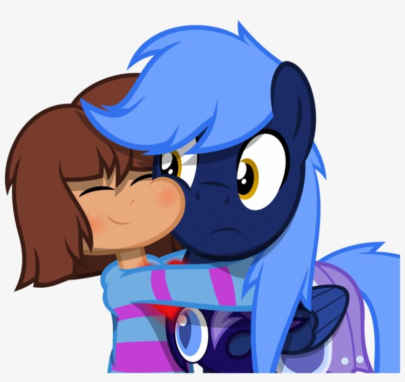 Zacatron94, Frisk, Glomp, Hug, Human, Oc, Oc - Mlp Human Hugging ...