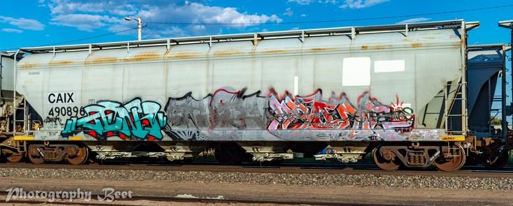 What did the Graffiti on this Train Car look like | Train car