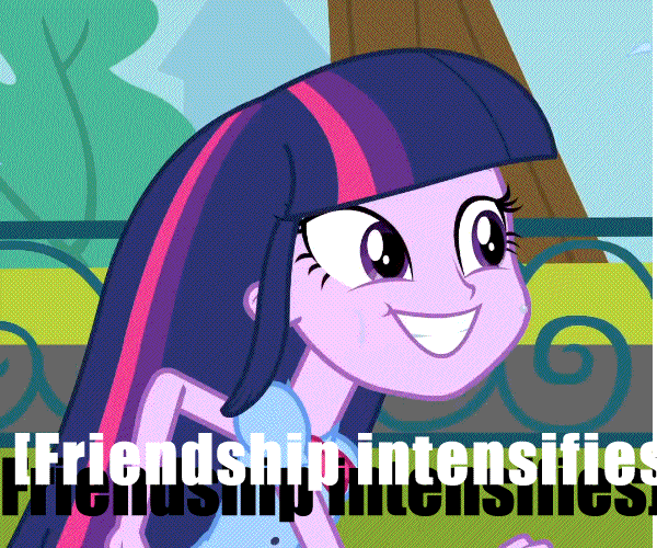 Friendshi Nntensifie Twilight Sparkle pink purple cartoon mammal vertebrate text violet fictional character