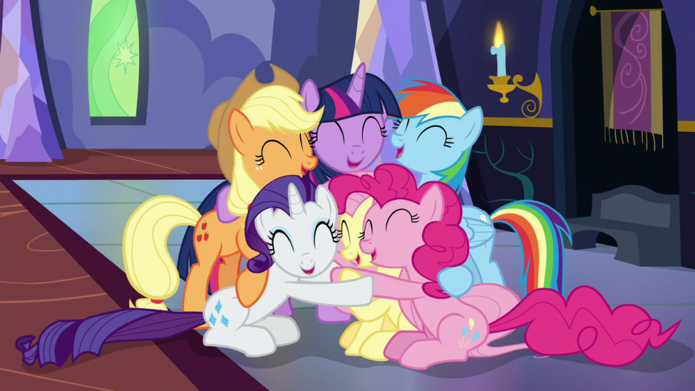 Image result for mlp group hug