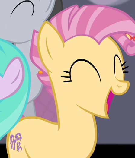 Candy Mane...omg she has a cutie mark! and...and...wait...that's ...