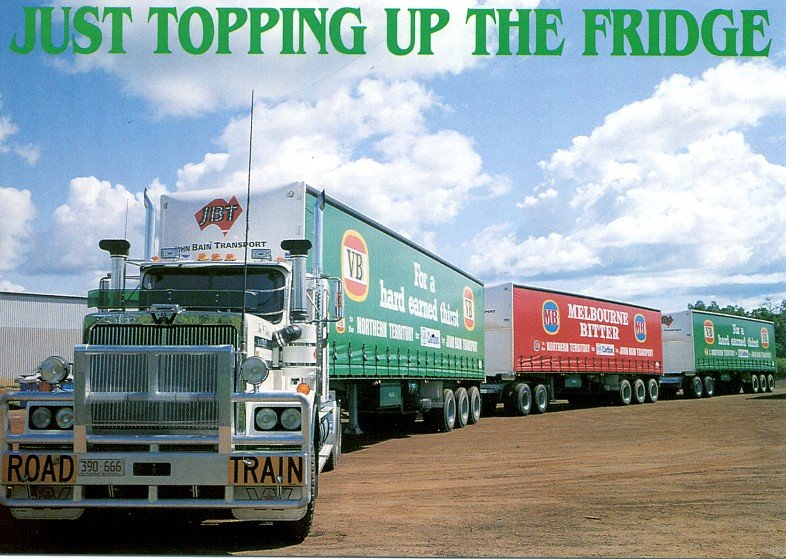 Image result for road train beer