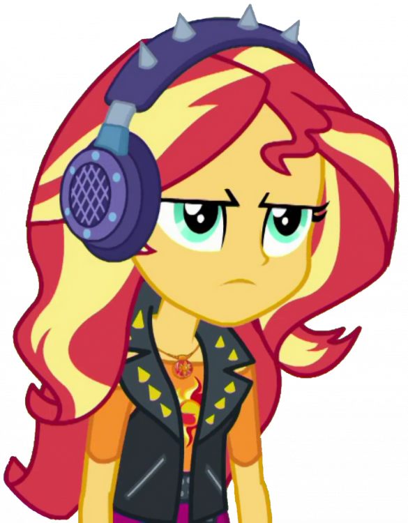 _vector__sunset_shimmer_using_spiked_ear