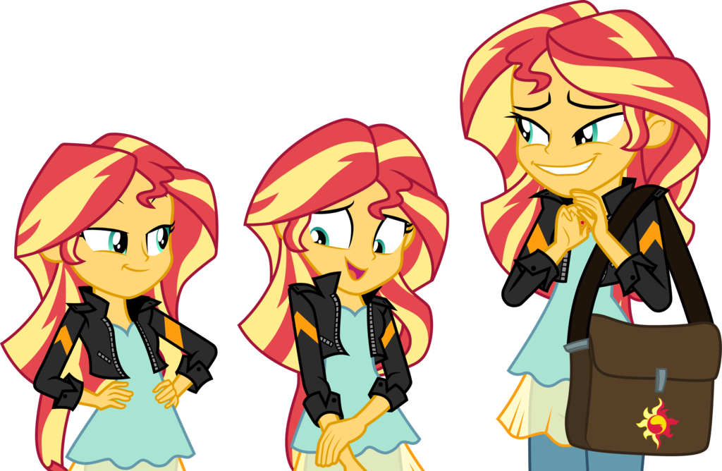 3 Sunset Shimmers by CloudyGlow