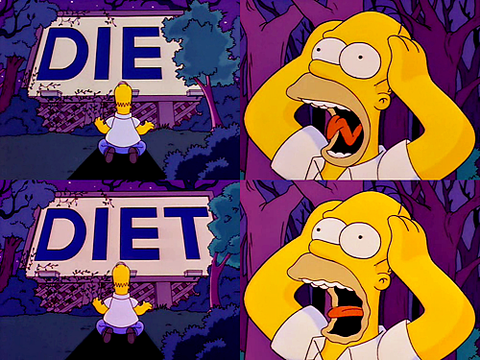 Image result for die diet Simpsons