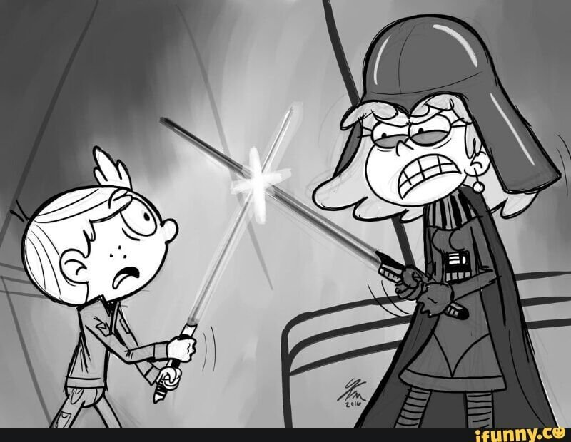 Image result for loud house star wars