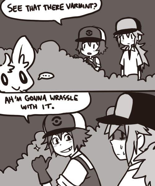 SEE THAT THERE VARMNT? WITH IT. Human Comics cartoon comics black and white mammal text fictional character human behavior fiction font monochrome