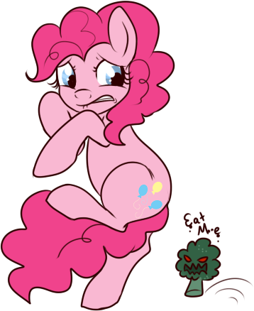 495682 - artist:lulubell, broccoli, pinkie pie, safe, simple ...