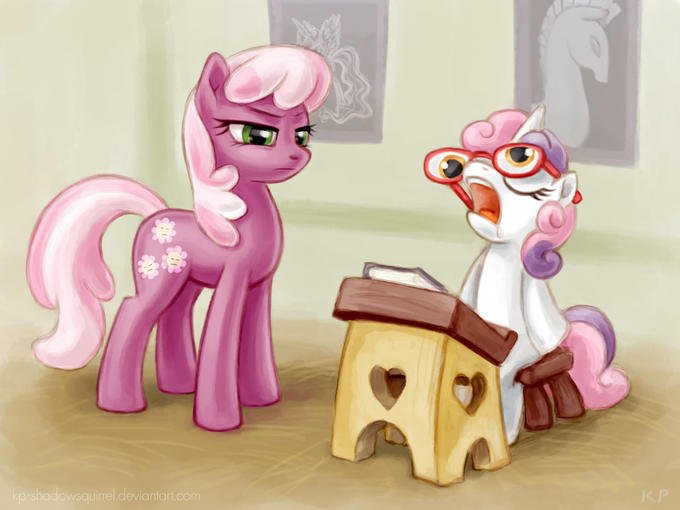 adowsquirrel.deviantart.com Sweetie Belle Rainbow Dash Cheerilee pink mammal vertebrate horse like mammal cartoon figurine