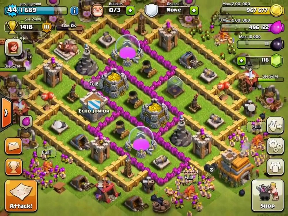 clash of clan for TH7 - video dailymotion