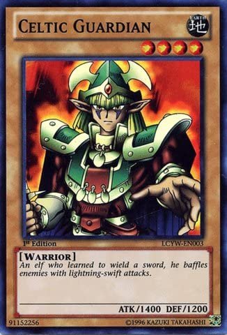 Amazon.com: Yu-Gi-Oh! - Celtic Guardian (LCYW-EN003) - Legendary Collection  3: Yugi's World - 1st Edition - Super Rare: Toys & Games