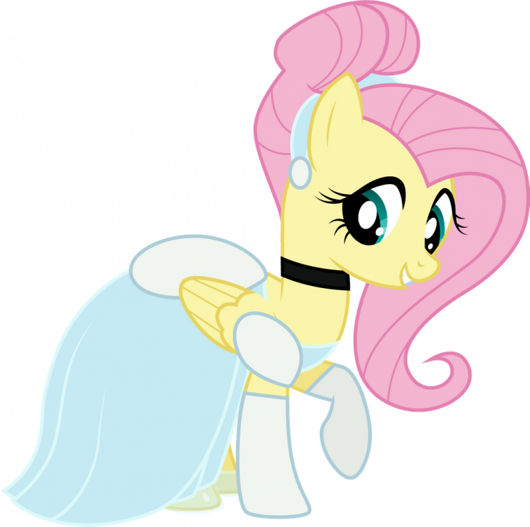 fluttershy_as_cinderella_by_cloudyglow_d