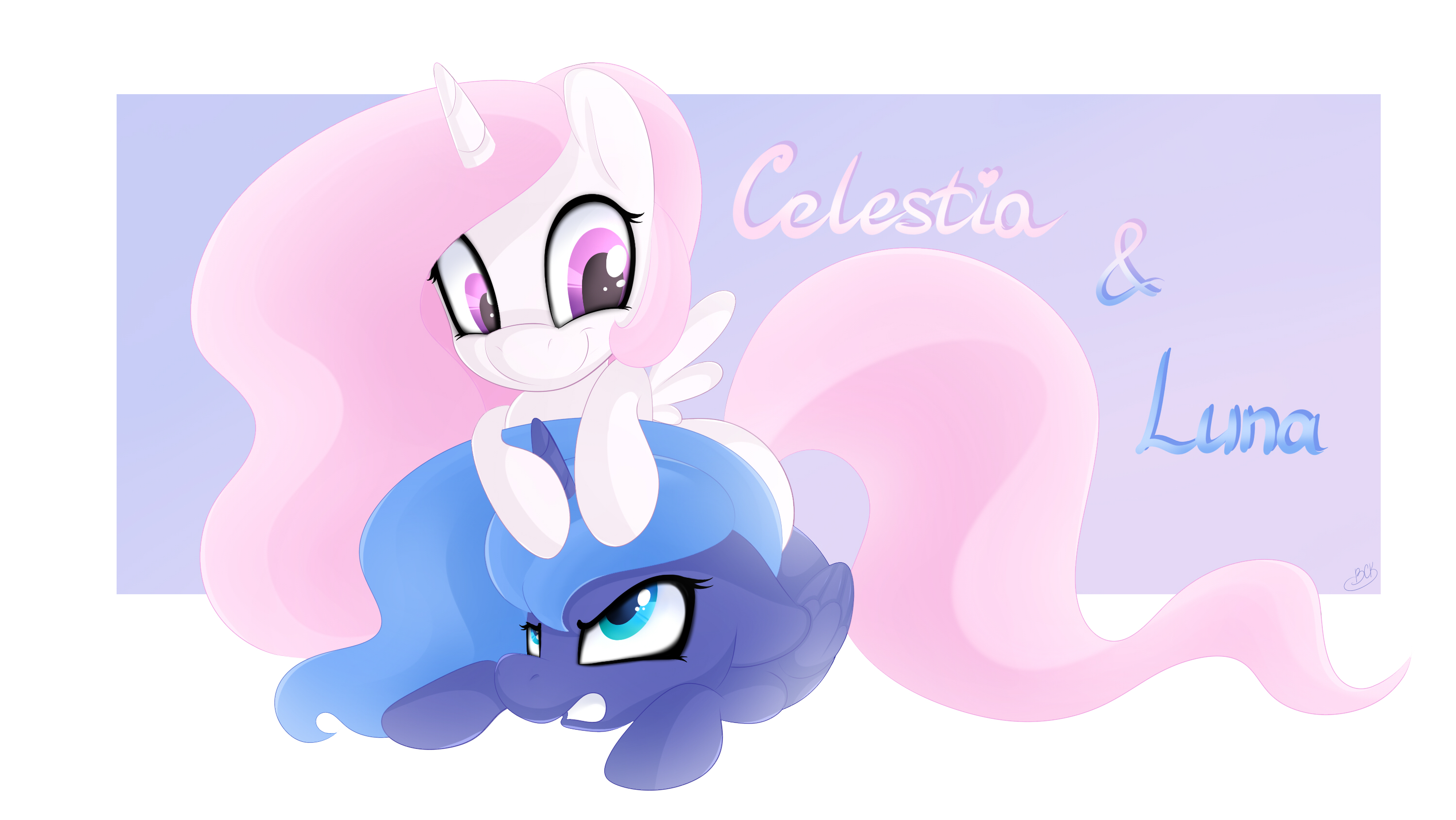 1404663__safe_artist-colon-black-dash-cat-dash-kira_princess+celestia_princess+luna_angry_annoyed_cewestia_filly_frown_gritted+teeth_prone_royal+sister.jpeg