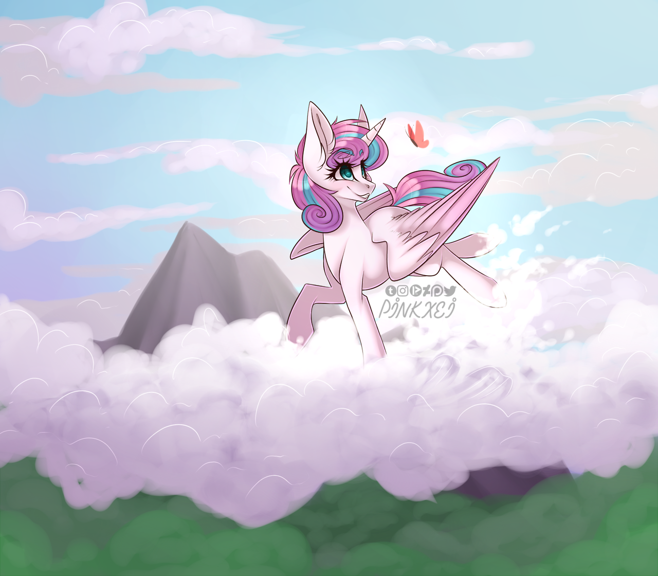 1416581__safe_artist-colon-pinkxei_princess+flurry+heart_alicorn_butterfly_cloud_colored+wings_female_mare_mountain_multicolored+wings_older_pony_sky_s.png