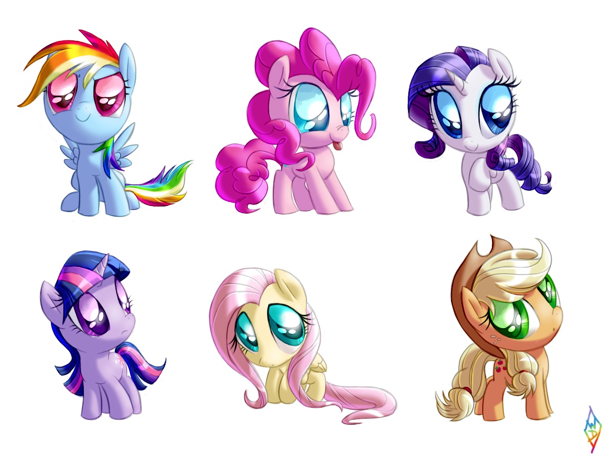 1064__safe_artist-colon-whitediamonds_applejack_fluttershy_pinkie+pie_rainbow+dash_rarity_twilight+sparkle_chibi_cute_dashabetes_diapinkes_jackabetes_m.jpg