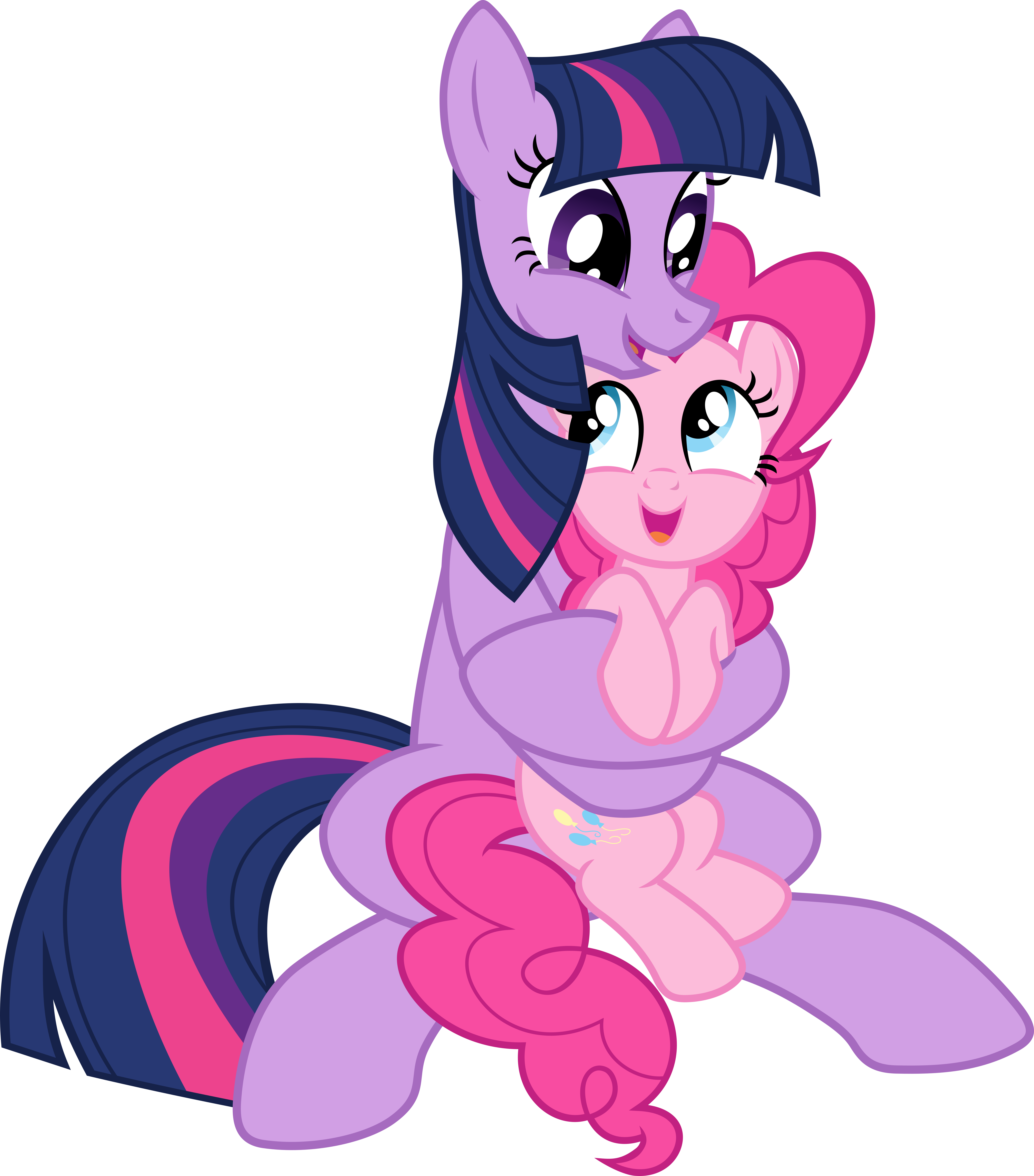 1429912__safe_artist-colon-magister39_pinkie+pie_twilight+sparkle_duo_earth+pony_hug_pony_race+swap_simple+background_tall_transparent+background_vecto.png