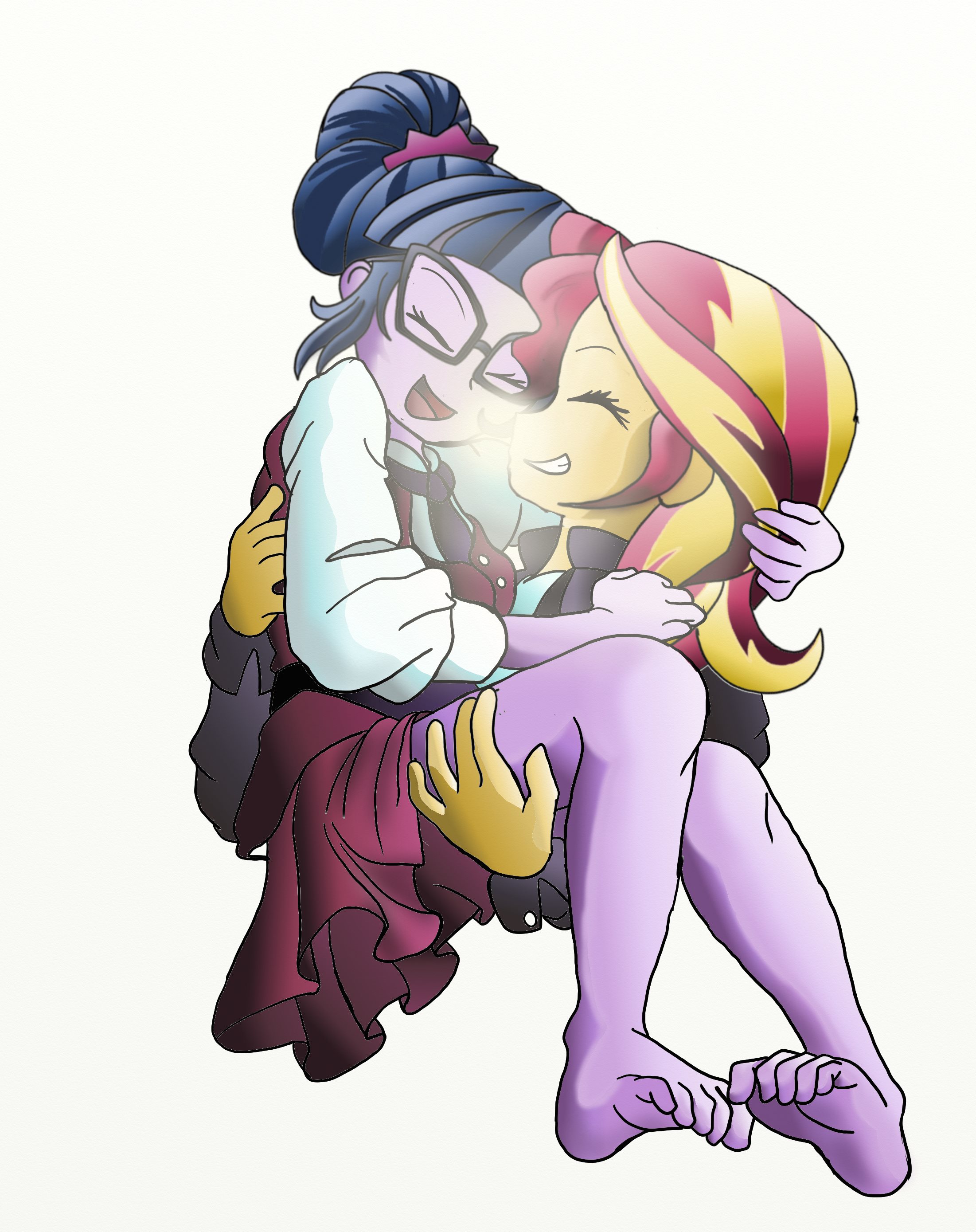 1431155__safe_artist-colon-manifest+harmony_sunset+shimmer_twilight+sparkle_equestria+girls_bridal+carry_carrying_cute_fanfic-colon-clocktower+society_.jpeg