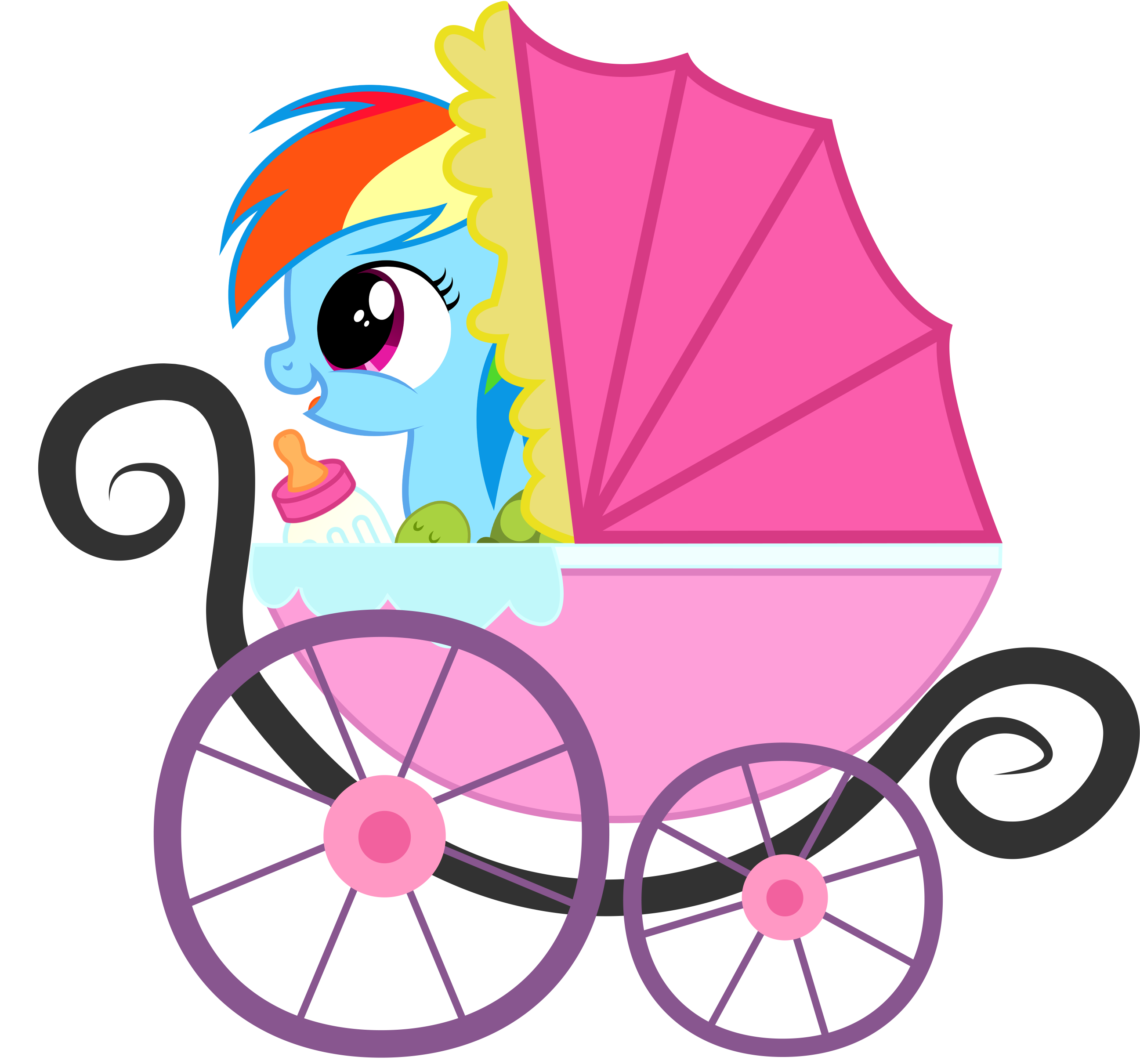 1438216__safe_artist-colon-cumill11_rainbow+dash_baby_baby+carriage_baby+pony_female_filly_filly+rainbow+dash_pony_pram_simple+background_solo_transpar.png