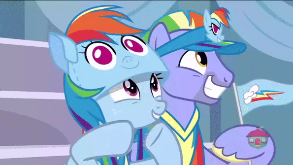 1433871__safe_screencap_bow+hothoof_scootaloo_sweetie+belle_windy+whistles_parental+glideance_spoiler-colon-s07e07_animated_cheering_smiling.gif