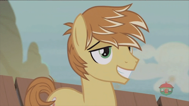 1435637__safe_edit_edited+screencap_screencap_feather+bangs_hard+to+say+anything_spoiler-colon-s07e08_animated_fabulous_lens+flare_male_pony_solo_stall.gif