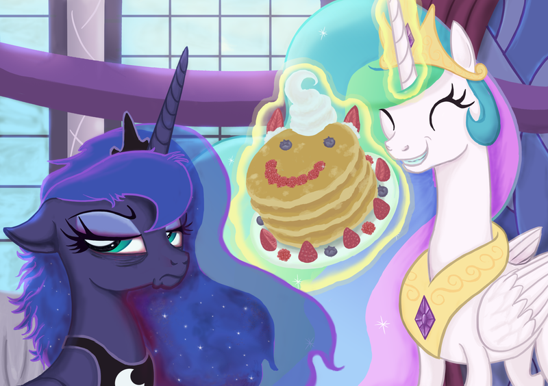 1455032__safe_artist-colon-mystic2u_princess+celestia_princess+luna_a+royal+problem_spoiler-colon-s07e10_alicorn_bags+under+eyes_cute_cutelestia_food_f.png