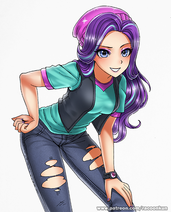 1377614__safe_artist-colon-racoonsan_starlight+glimmer_equestria+girls_beanie_clothes_female_human+coloration_jeans_looking+at+you_nail+polish_pants_ri.jpeg