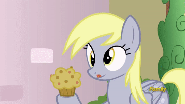 1514882__safe_screencap_derpy+hooves_princess+ember_triple+threat_spoiler-colon-s07e15_animated_card+crusher_everything+is+ruined_food_muffin_pure+unfi.gif