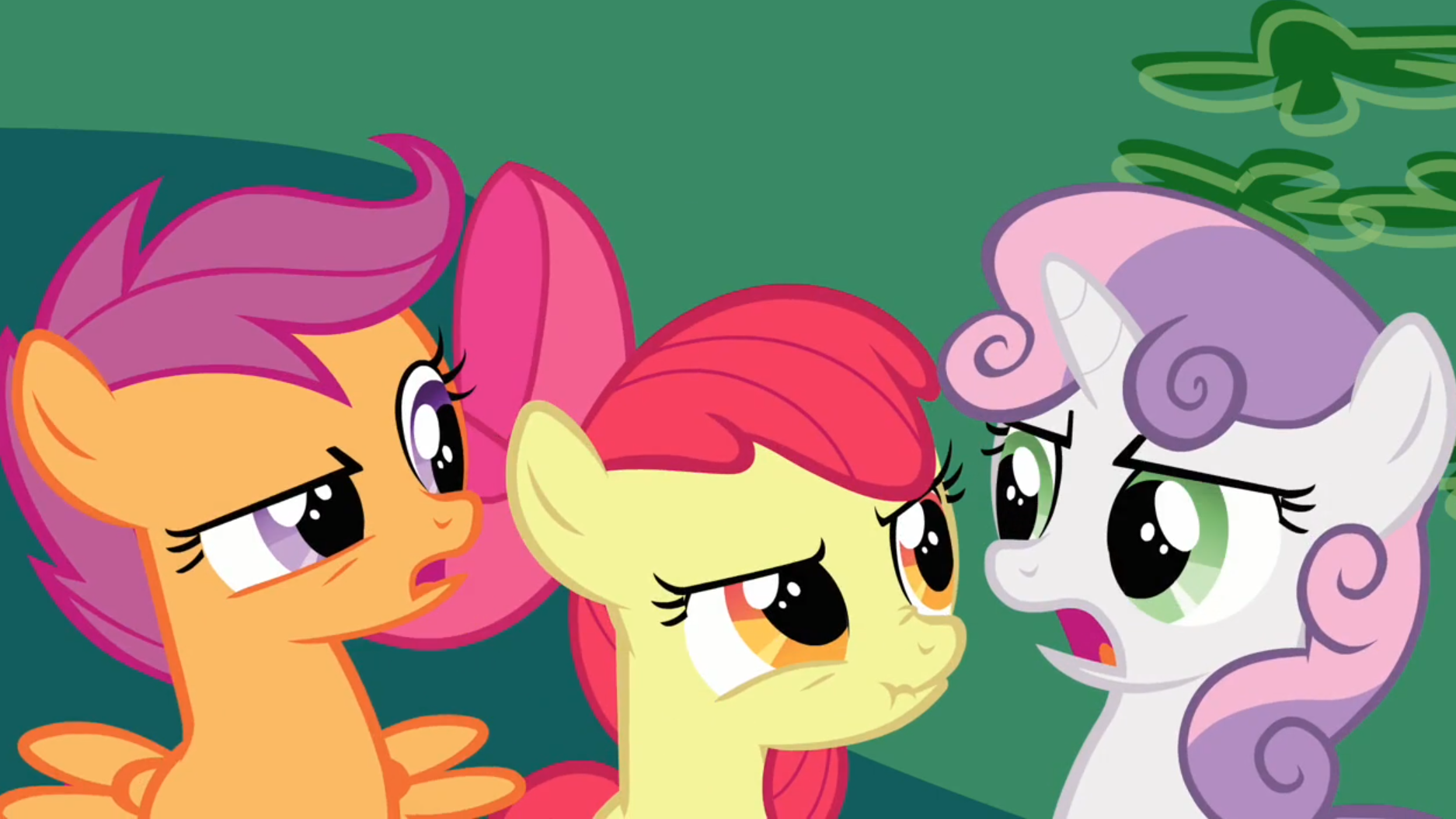 1516925__safe_screencap_apple+bloom_scootaloo_sweetie+belle_cutie+mark+crusaders_hearts+and+hooves+day_scrunchy+face.png