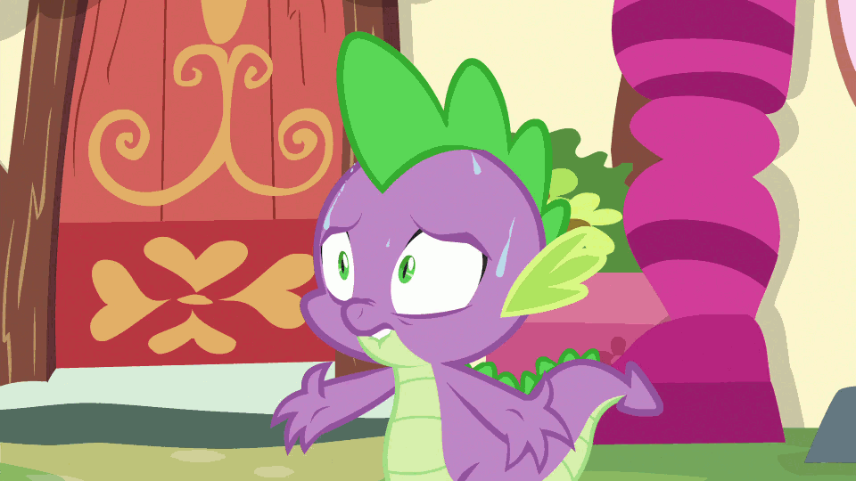 1263412__safe_screencap_spike_twilight+sparkle_ppov_adorkable_alicorn_animated_cute_door_excited_flower_levitation_looking+at+each+other_magic_pony_pra.gif
