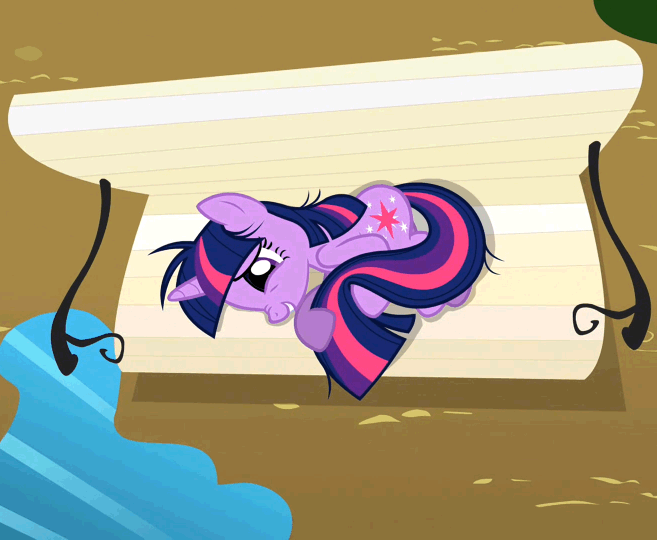 436115__safe_twilight+sparkle_lesson+zero_adorkable_animated_bench_breakdown_cute_puddle_side_smiling_solo_talking_twilight+snapple_worried.gif