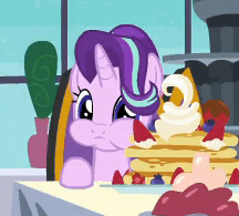 1459035__safe_screencap_starlight+glimmer_a+royal+problem_spoiler-colon-s07e10_animated_aweeg%2A_chewing_chewing+ponies_cropped_cute_eating_female_food.gif