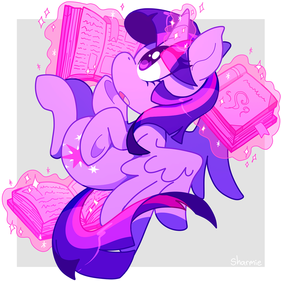 1584459__safe_artist-colon-sharmie_twilight+sparkle_alicorn_book_female_glowing+horn_magic_mare_open+mouth_pony_solo_telekinesis_that+pony+sure+does+lo.png