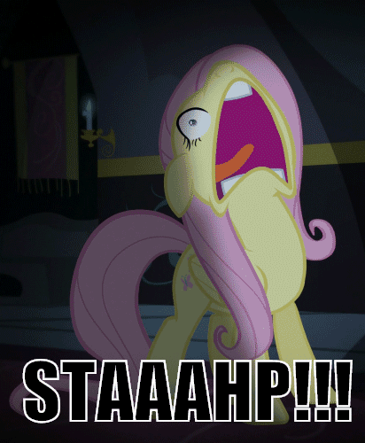 1317879__safe_solo_fluttershy_screencap_animated_open+mouth_edit_tongue+out_floppy+ears_frown.gif
