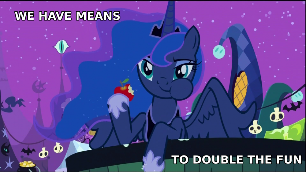 princess luna the fun has been doubled - Google Search | My little pony, My  little pony friendship, My little pony comic