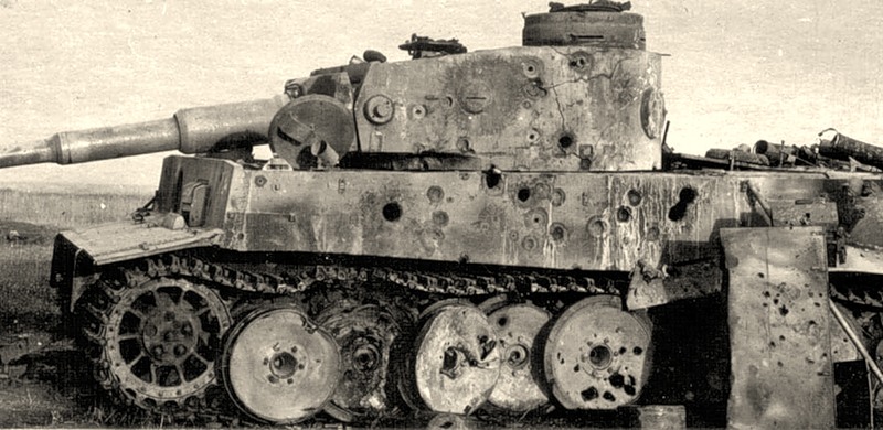 Image result for destroyed tiger tank
