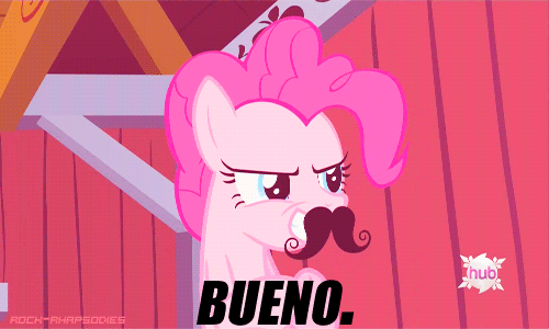 hub BUENO. Pinkie Pie Rarity Applejack Rainbow Dash pink red cartoon vertebrate text fictional character art