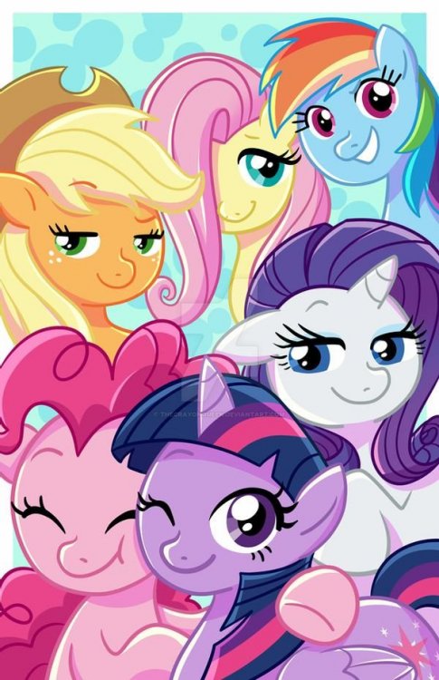 my_little_pony_mane_six_by_thecrayonquee