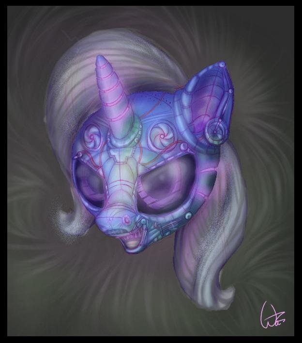 Pony face purple violet head mythical creature organism