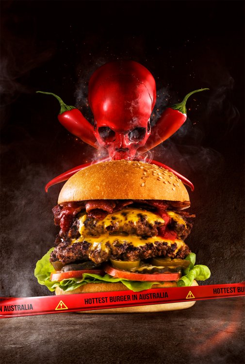 Image result for double decker death wish burger