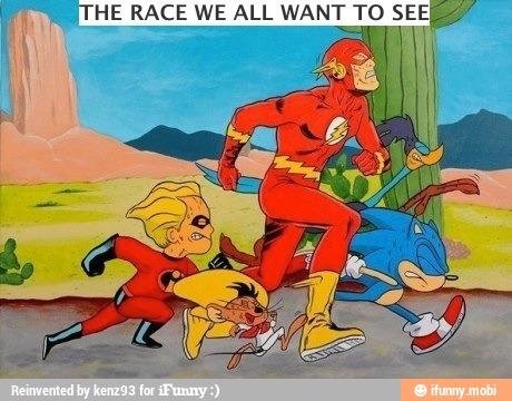 THE RACE WE ALL WANT TO SEE Reinvented by kenz93 for iFunny:) ifunny.mobi cartoon fictional character comics fiction